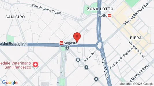 Apartments for rent i Milano Zona 7 - Baggio, De Angeli, San Siro - kort over placeringen