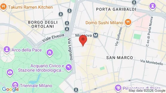 Apartments for rent i Milano Zona 1 - Centro storico - kort over placeringen