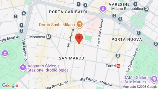 Apartments for rent i Milano Zona 1 - Centro storico - kort over placeringen