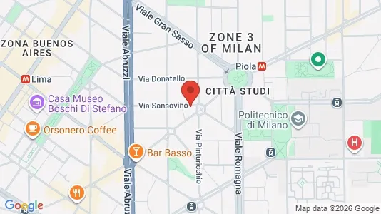 Apartments for rent i Milano Zona 3 - Porta Venezia, Città Studi, Lambrate - kort over placeringen