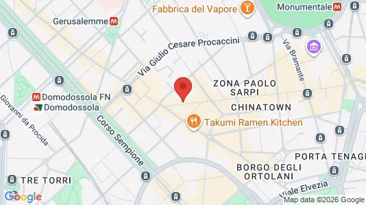 Apartments for rent i Milano Zona 1 - Centro storico - kort over placeringen