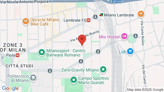Apartments for rent i Milano Zona 3 - Porta Venezia, Città Studi, Lambrate - kort over placeringen