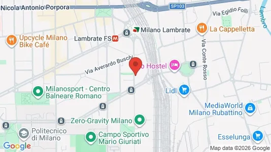 Rooms for rent i Milano Zona 3 - Porta Venezia, Città Studi, Lambrate - kort over placeringen