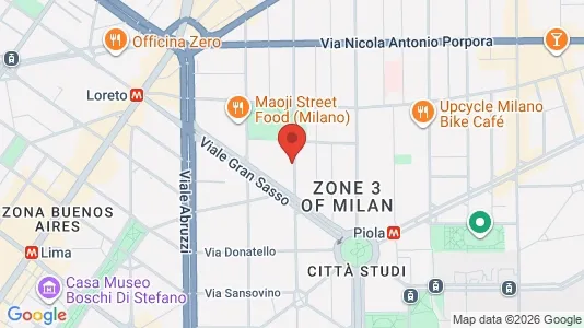 Rooms for rent i Milano Zona 3 - Porta Venezia, Città Studi, Lambrate - kort over placeringen