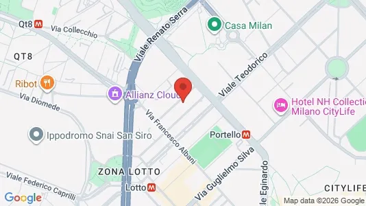 Apartments for rent i Milano Zona 7 - Baggio, De Angeli, San Siro - kort over placeringen