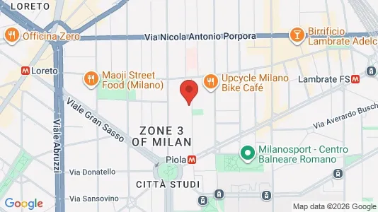 Rooms for rent i Milano Zona 3 - Porta Venezia, Città Studi, Lambrate - kort over placeringen