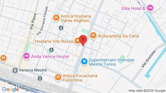 Rooms for rent i Venice - kort over placeringen