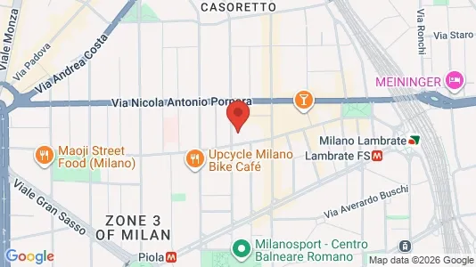 Apartments for rent i Milano Zona 3 - Porta Venezia, Città Studi, Lambrate - kort over placeringen