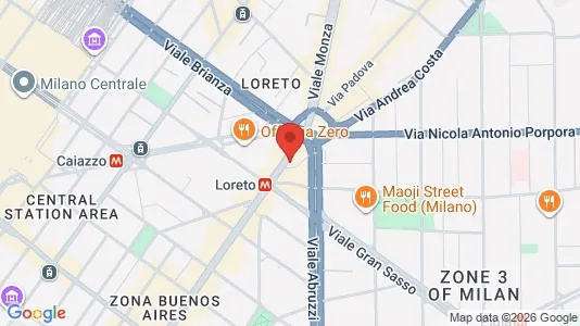 Rooms for rent i Milano Zona 3 - Porta Venezia, Città Studi, Lambrate - kort over placeringen