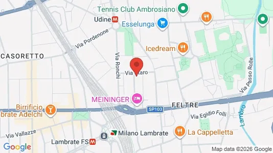 Apartments for rent i Milano Zona 3 - Porta Venezia, Città Studi, Lambrate - kort over placeringen