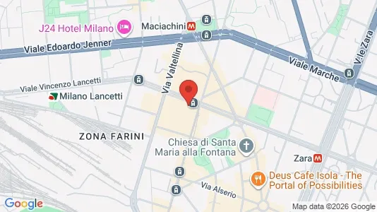 Apartments for rent i Milano Zona 9 - Porta Garibaldi, Niguarda - kort over placeringen