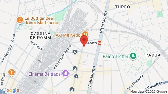 Apartments for rent i Milano Zona 2 - Stazione Centrale, Gorla, Turro, Greco, Crescenzago - kort over placeringen