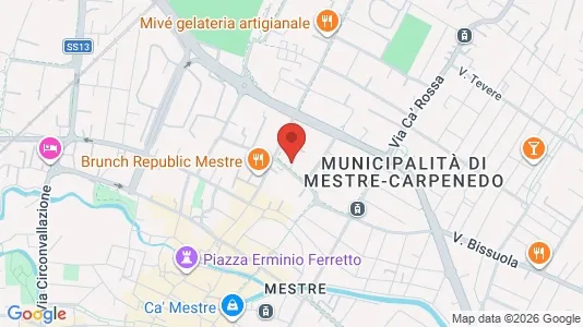Rooms for rent i Venice - kort over placeringen