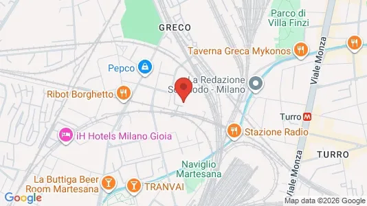 Apartments for rent i Milano Zona 2 - Stazione Centrale, Gorla, Turro, Greco, Crescenzago - kort over placeringen