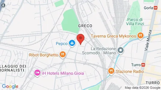 Rooms for rent i Milano Zona 2 - Stazione Centrale, Gorla, Turro, Greco, Crescenzago - kort over placeringen