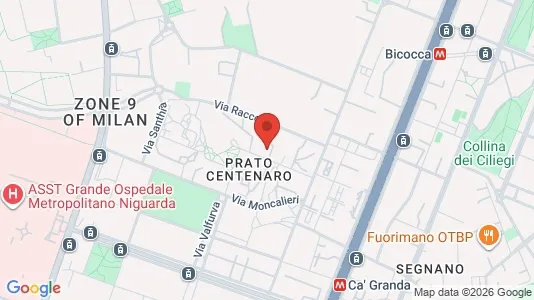 Apartments for rent i Milano Zona 9 - Porta Garibaldi, Niguarda - kort over placeringen