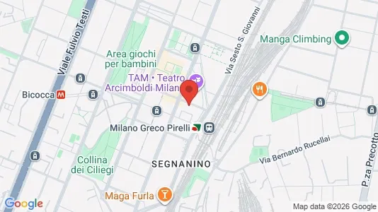 Apartments for rent i Milano Zona 2 - Stazione Centrale, Gorla, Turro, Greco, Crescenzago - kort over placeringen