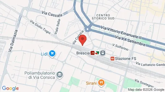 Rooms for rent i Brescia - kort over placeringen