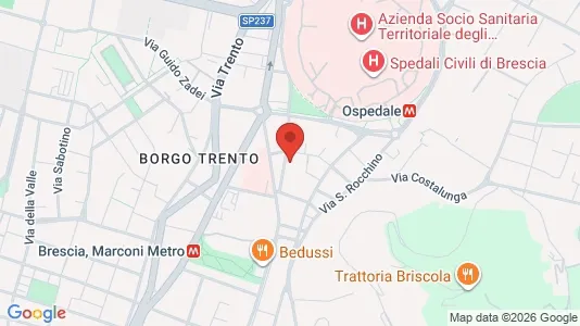 Rooms for rent i Brescia - kort over placeringen