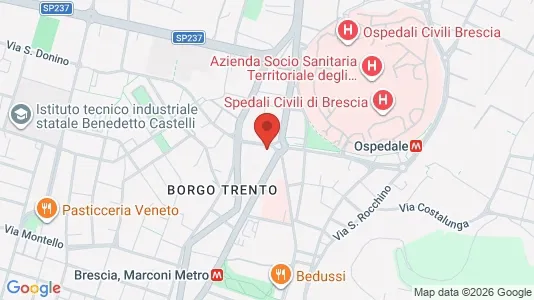 Rooms for rent i Brescia - kort over placeringen