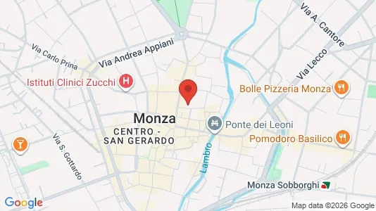 Apartments for rent i Monza - kort over placeringen