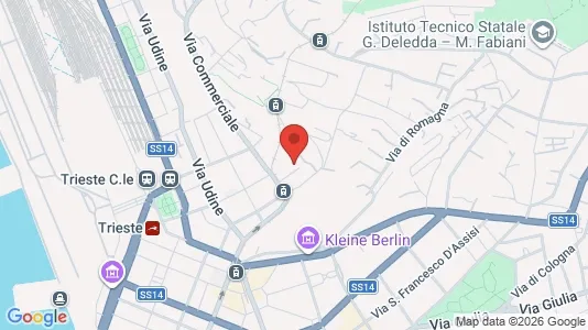 Apartments for rent i Trieste - kort over placeringen