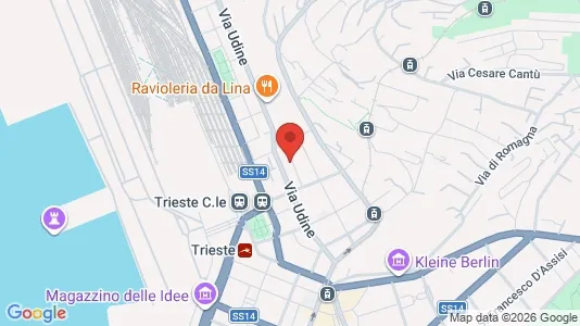 Apartments for rent i Trieste - kort over placeringen
