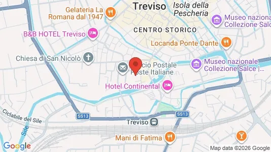 Apartments for rent i Treviso - kort over placeringen