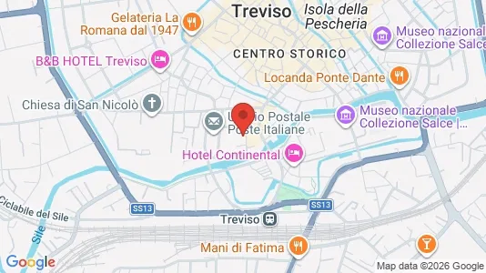 Apartments for rent i Treviso - kort over placeringen