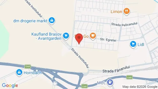 Apartments for rent i Braşov - kort over placeringen