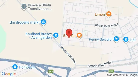Apartments for rent i Braşov - kort over placeringen