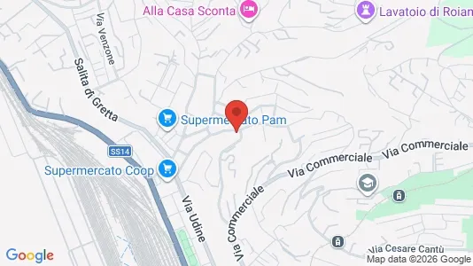 Apartments for rent i Trieste - kort over placeringen