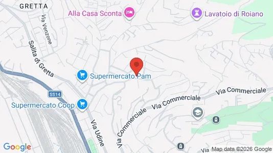 Apartments for rent i Trieste - kort over placeringen