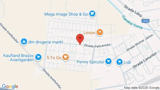 Apartments for rent i Braşov - kort over placeringen