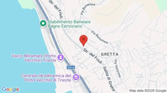 Apartments for rent i Trieste - kort over placeringen