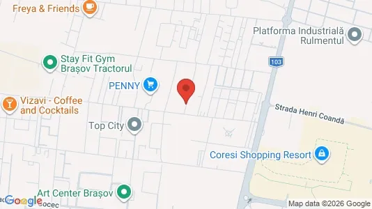 Apartments for rent i Braşov - kort over placeringen