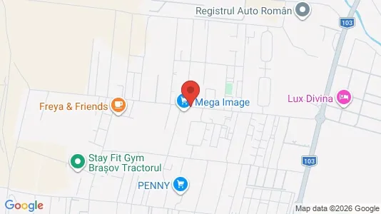 Apartments for rent i Braşov - kort over placeringen