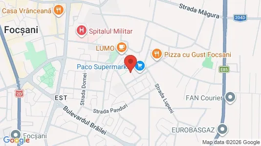 Apartments for rent i Focşani - kort over placeringen