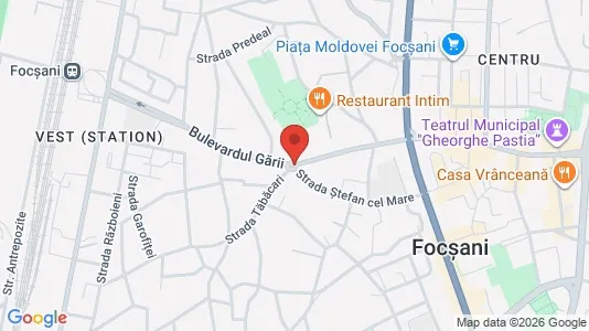 Apartments for rent i Focşani - kort over placeringen