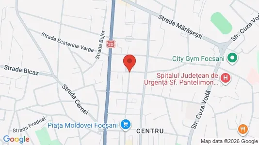 Apartments for rent i Focşani - kort over placeringen