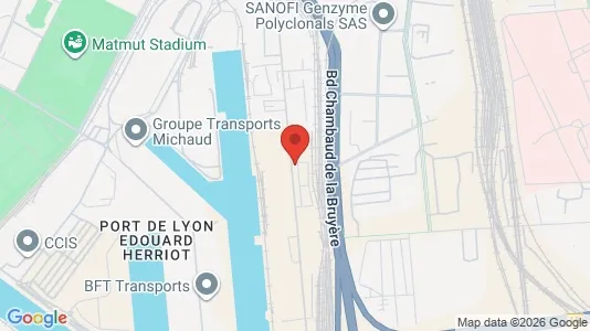 Apartments for rent i Lyon - kort over placeringen