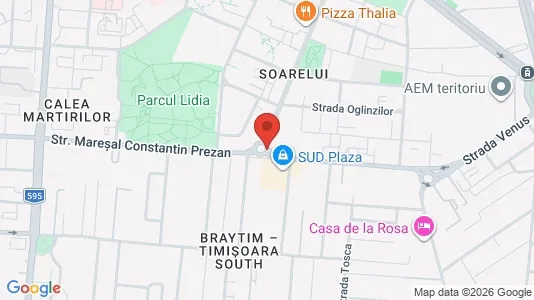 Apartments for rent i Timişoara - kort over placeringen