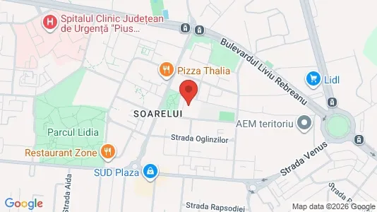 Apartments for rent i Timişoara - kort over placeringen