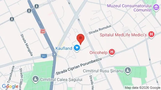 Apartments for rent i Timişoara - kort over placeringen