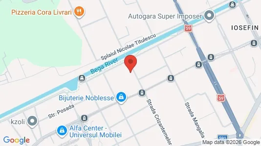 Apartments for rent i Timişoara - kort over placeringen
