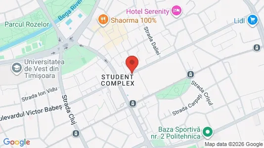 Apartments for rent i Timişoara - kort over placeringen