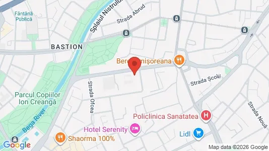 Apartments for rent i Timişoara - kort over placeringen
