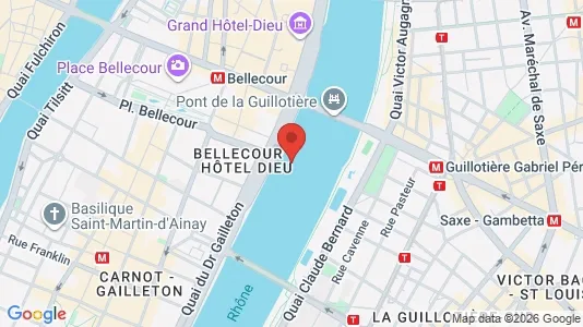 Apartments for rent i Lyon - kort over placeringen