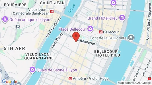 Apartments for rent i Lyon - kort over placeringen