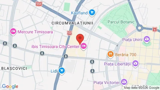 Apartments for rent i Timişoara - kort over placeringen